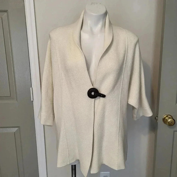 Soft Surroundings Saville Buckle Closure Topper Cardigan Sweater(M) - Picture 1 of 10